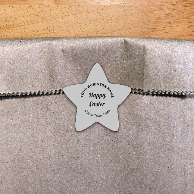 Cinza Páscoa do adesivo em forma de Business Star (Criador carregado)