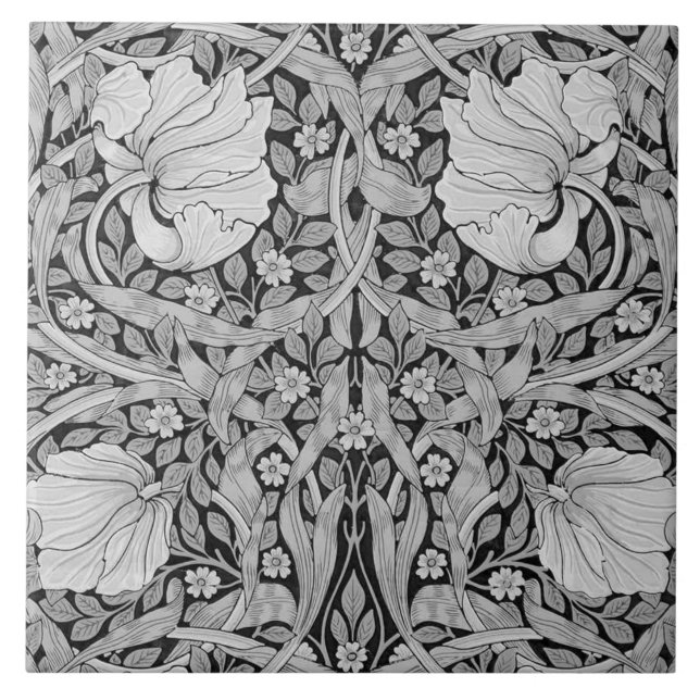 Cinza Pimpernel Monotone, William Morris (Frente)
