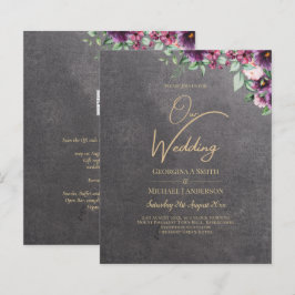 Cinza Prata Berry Floral Casamento Inverno Outono