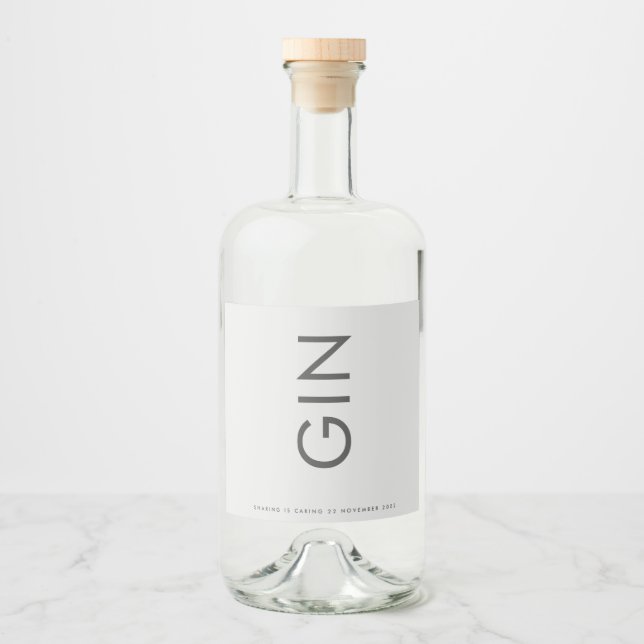 Cinza Premium Ultimate Modern Monograma Bold Gin (Frente)