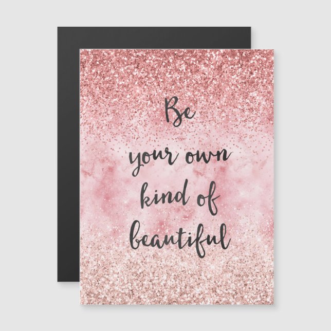 Cinza Rosa Girly Glitzy Glam Glitzy Belo (Frente/Verso)