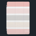 Cinza rosa moderna e galhos largos de creme Monogr<br><div class="desc">Cinzas rosa modernas e minimalistas e capas de ipad monográficas de faixas largas de creme em tons doces de rosa pincelado, baunilha de amêndoa cremosa e cinzas de pomba. Criado pelo designer Zazzle pro BK Thompson © exclusivamente para Cedar e String; entre em contato conosco se precisar de assistência, tiver...</div>