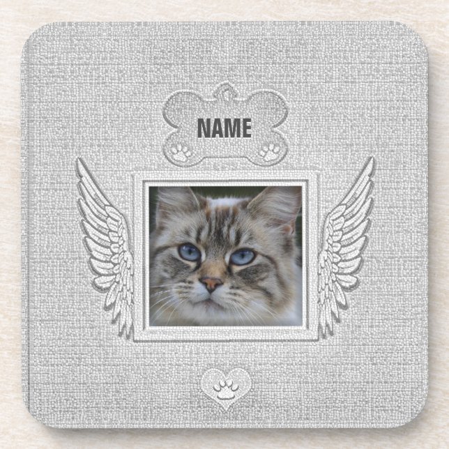 Cinza Rústica, Porta copos de Pad do Mouse (Frente)