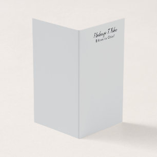 Cinza Simples Elegante De Caligrafia Clássica