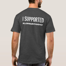 Cinza Slobberydog707 na camiseta traseira