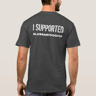 Cinza Slobberydog707 na camiseta traseira