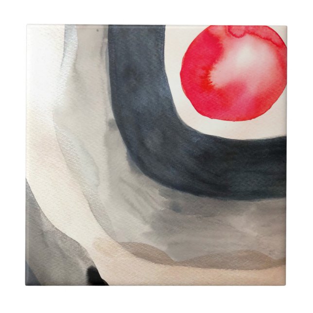 Cinza solar e arte moderna abstrato negra (Frente)