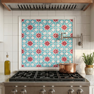 Cinza Vermelho Azul Simétrico, Vermelho, com Textu