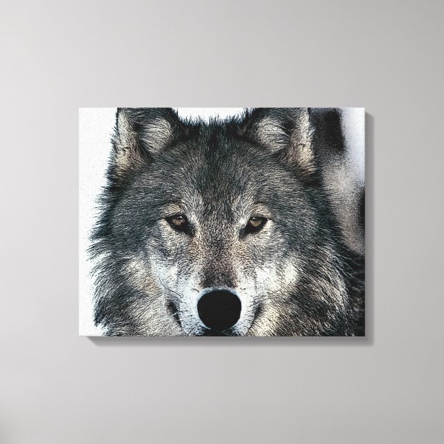 Cinza Wolf Eyes Canvas (Frente)