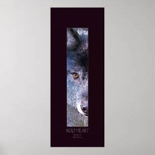(Cinza) WOLF HEART Art Poster