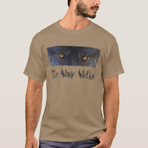 CINZA WOLF (veja a lenda Cherokee no verso) Camisa