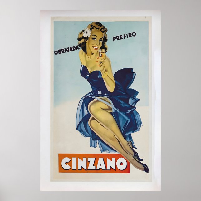 Cinzano  Vintage Advertising Poster 1 (Frente)