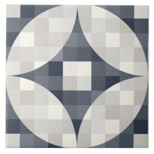 cinzas azuis modernas do século médio e Azulejo ce