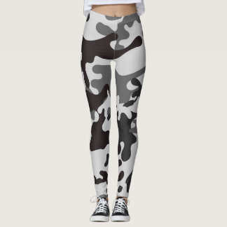 cinzas camuflam leggings femininas, leggings espor