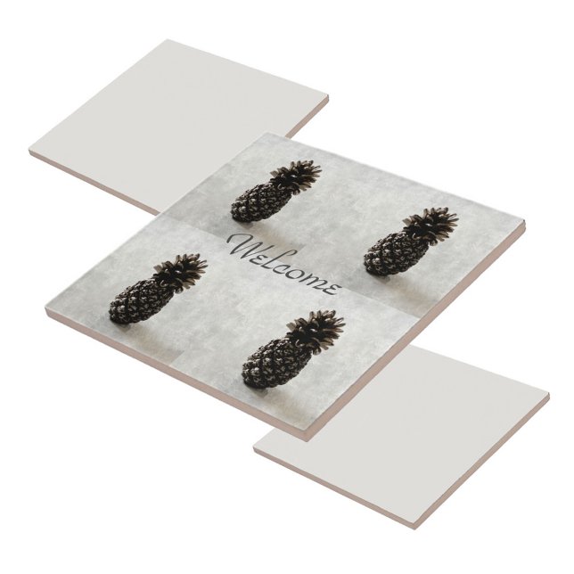 Cinzas de boas-vindas tradicionais do ananás (Criador carregado)