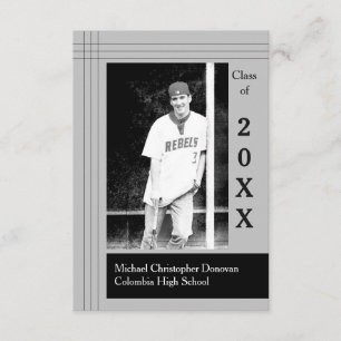 Cinzas de Faixa Moderna - Anúncio de Graduação 3x5