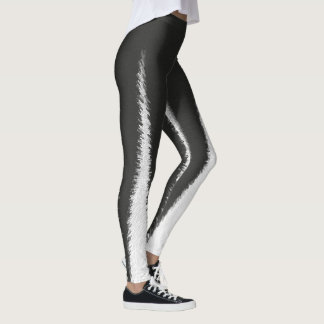 Cinzas de Minimalismo de abstrato Art  Leggings de