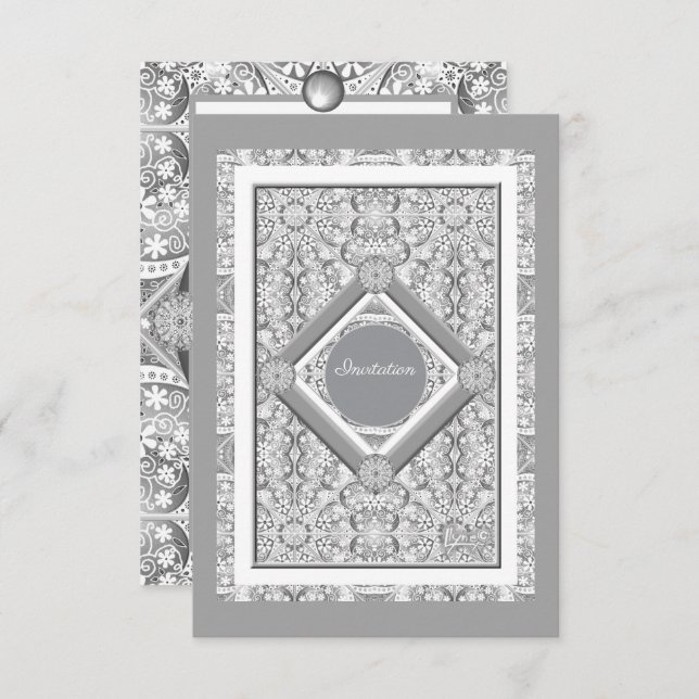 Cinzas de rendas cerâmicas (Frente/Verso)