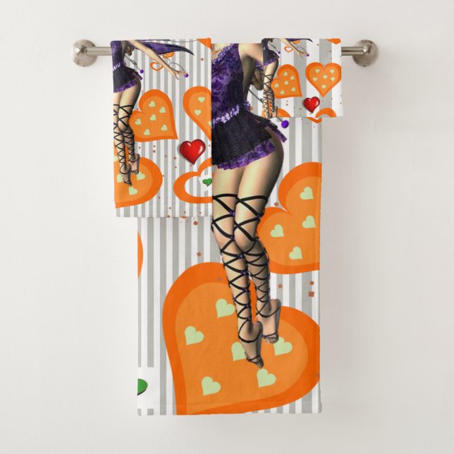 Cinzas e conjuntos de toalhas de fada com faixa br (Insitu)