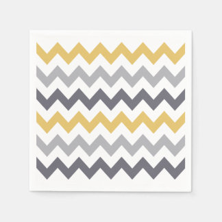 Cinzas e guardanapos de padrão amarelo