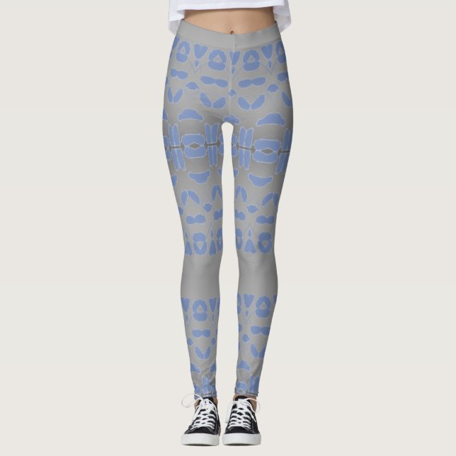 Cinzas E Leggings Azuis (Frente)