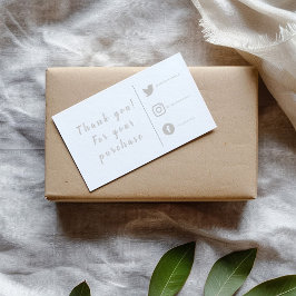 Cinzas e links sociais brancos Inserir cartões