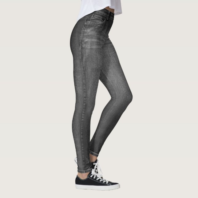 Cinzas Lavam Leggings Impressas (Direita)