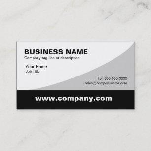 Cinzas pretas e Modelos de cartão de negócios bran