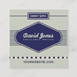 Cinzas retros do cartão de visita da forma do