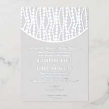 Cinzas Românticas Elegantes Pérolas de Casamento P