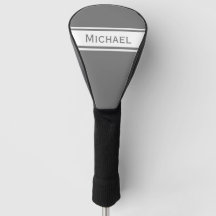 Cinzas Sólidas White Stripes Nome Monograma