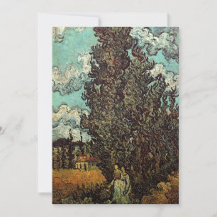 Ciprestes e Duas Mulheres de Vincent van Gogh