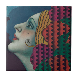 circa 1930 art deco woman print