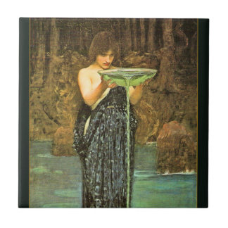 Circe Invidiosa Pré-Raphaelite Azulejo Cerâmico