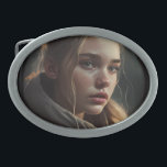 Circle girl<br><div class="desc">A painting of a girl in a circle, in the style of realistic hyper-detailed rendering, detailed character illustration</div>