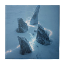 Circle of Light in the Snow