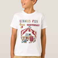 Circo 4º Aniversário Camisetas e presentes