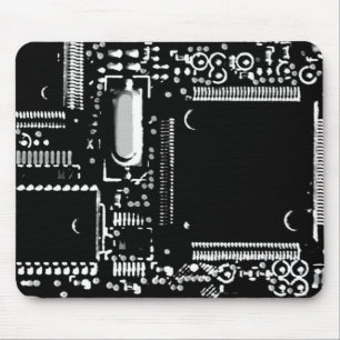 Circuito B&W 2 mouse pad