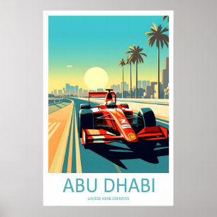 Circuito de Abu Dhabi Impressão Parede Abu Dhabi T
