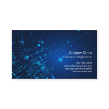 Circuitos luminosos Cartão de visita do programado