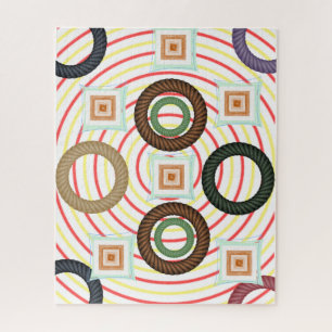 Circular de Abstrato de quebra-cabeça de