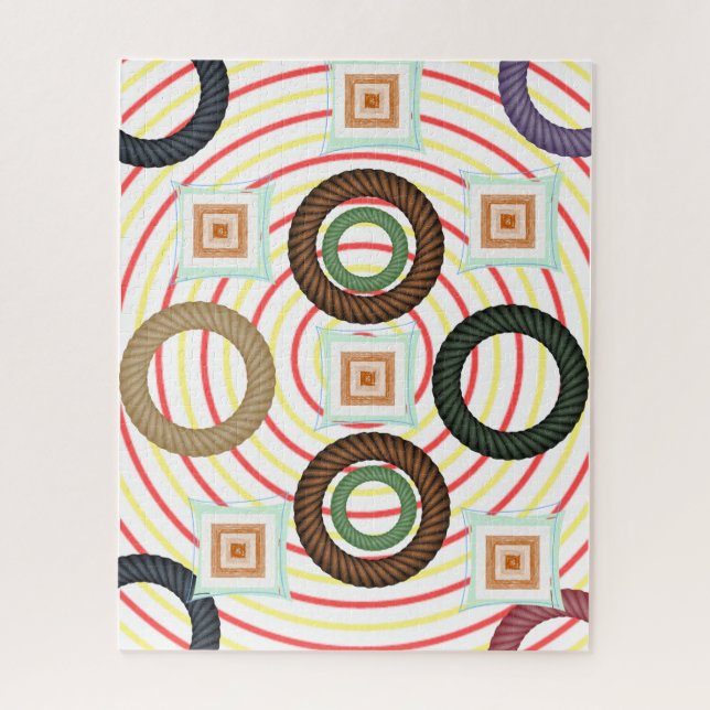 Circular de Abstrato de quebra-cabeça de (Vertical)