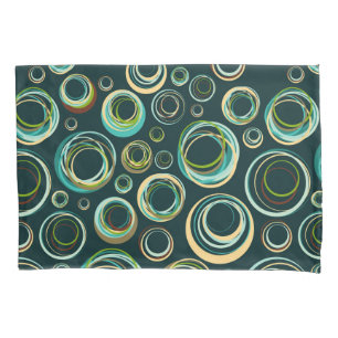 Círculo Abstrato Moderno Em Verde Preto E Azul
