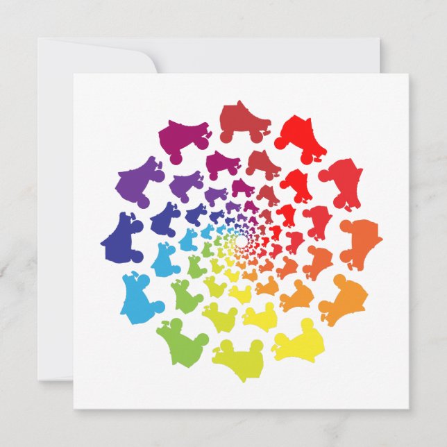 círculo arco-íris de skate (Frente)