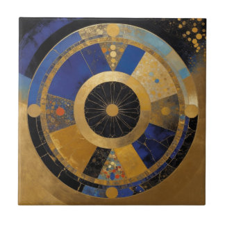 Círculo Azul e Dourado