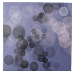 Círculo Bokeh Tons de Cinza