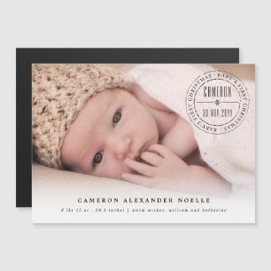 Círculo Clássico de Selo Espetado Primeiro Natal d