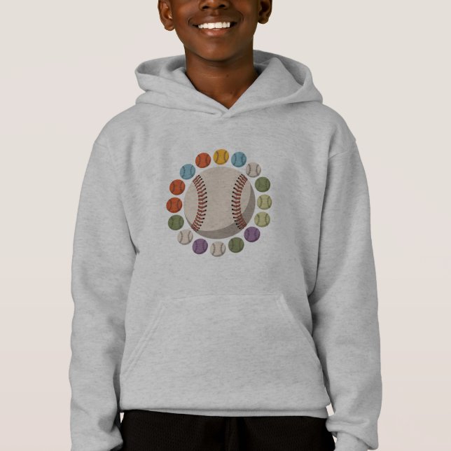 Círculo Colorido de Baseball (Frente)