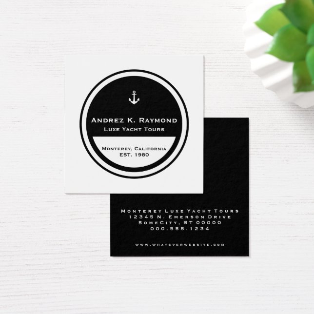 Círculo de Âncora Náutica Personalizável (Mesa)