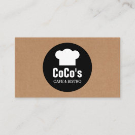 Círculo de Chapéu do Chef - Caixa de Cartão